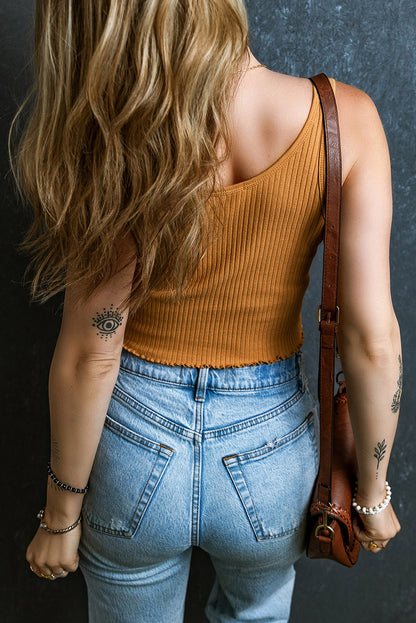 Notched Wide Strap Tank