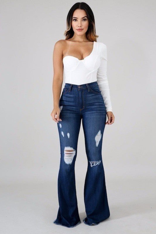 Skylar Bell Bottom Jean- Inseam 32"