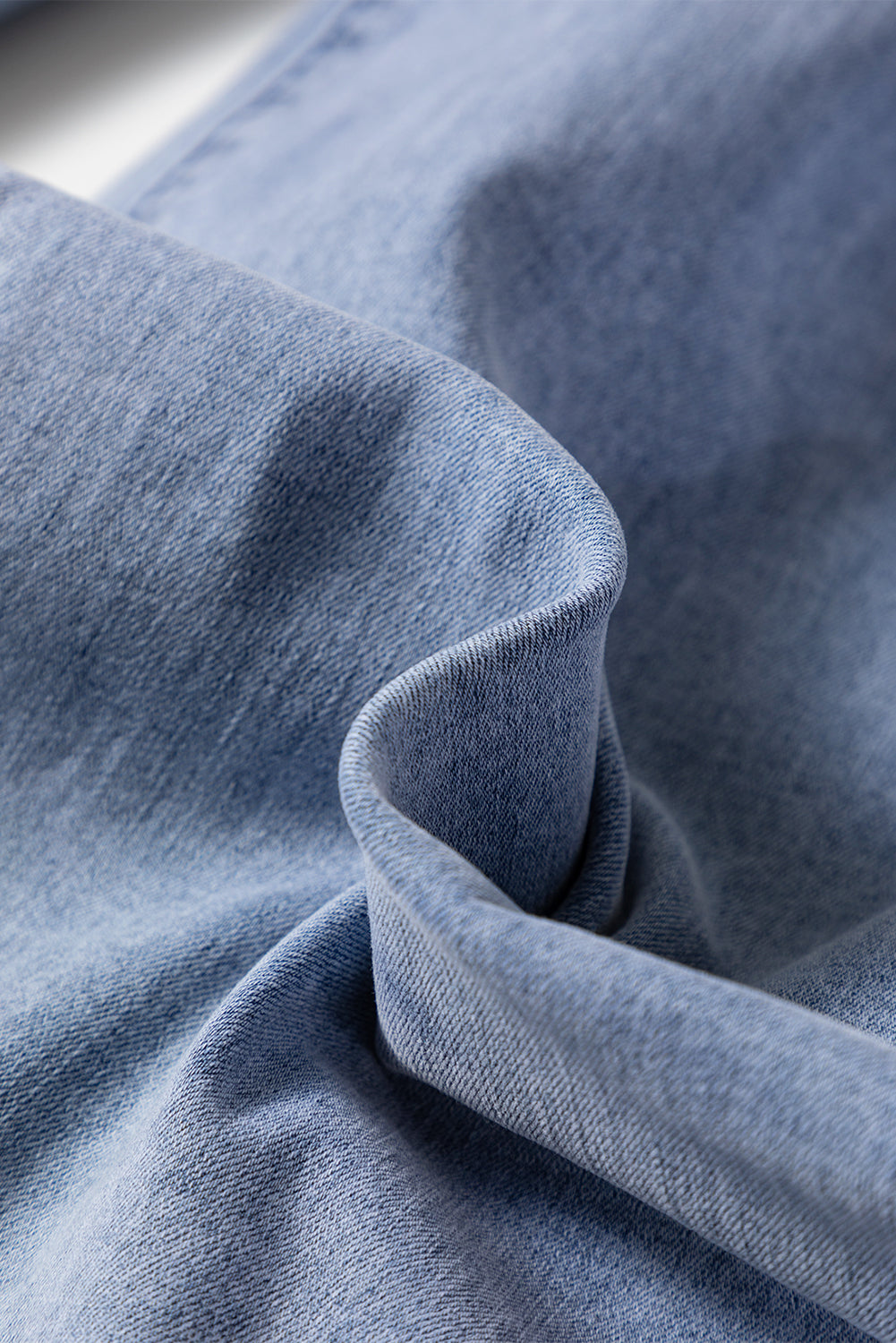 Beau Blue High Waist Button Zip Fly Bell Bottom Jeans