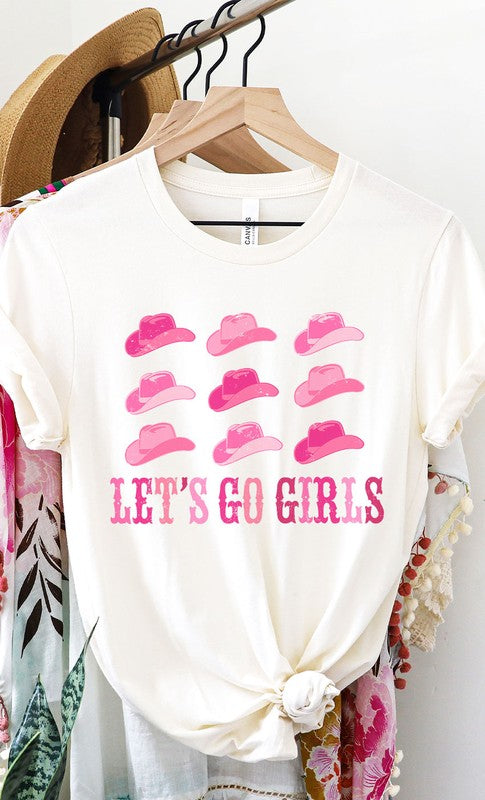 Lets Go Girls Cowgirl Hat Graphic Tee PLUS