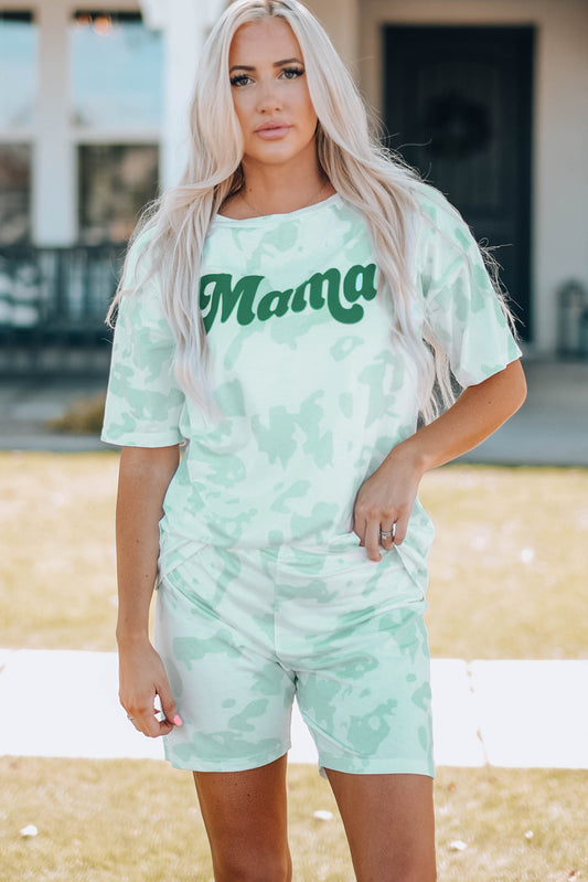 Printed Letter Graphic Lounge Set Women