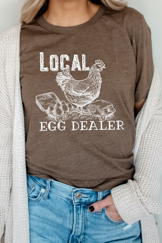 Local Egg Dealer Hen Chicken Farm PLUS Graphic Tee