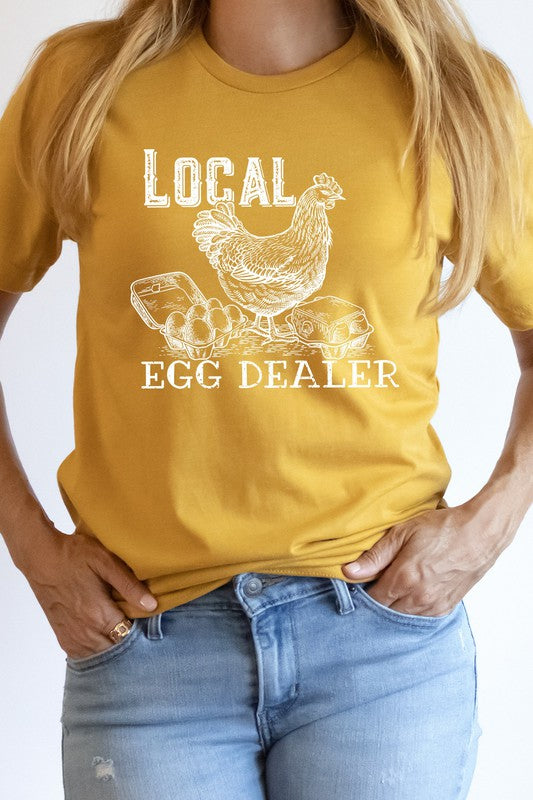 Local Egg Dealer Hen Chicken Farm PLUS Graphic Tee