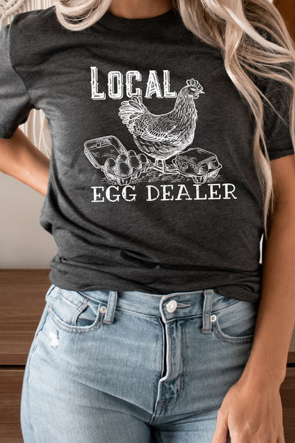 Local Egg Dealer Hen Chicken Farm PLUS Graphic Tee