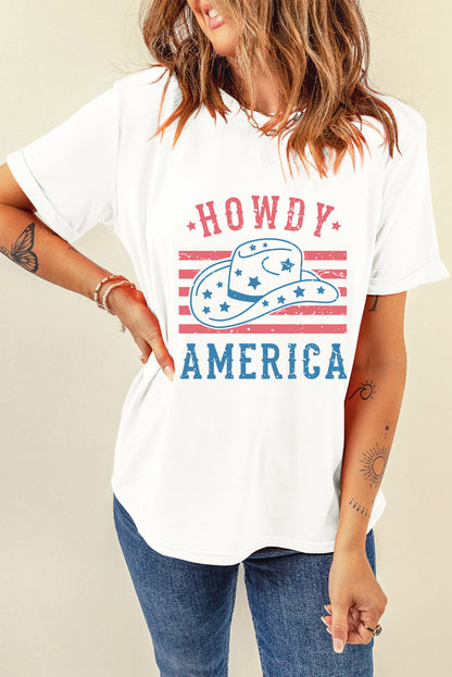 Graphic Round Neck Short Sleeve T-Shirt