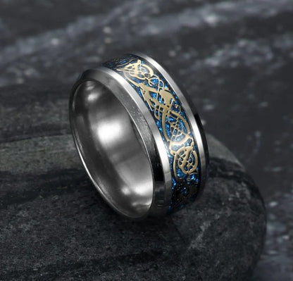 Mens Asgard Crafted Basilisk Scale Wedding Ring