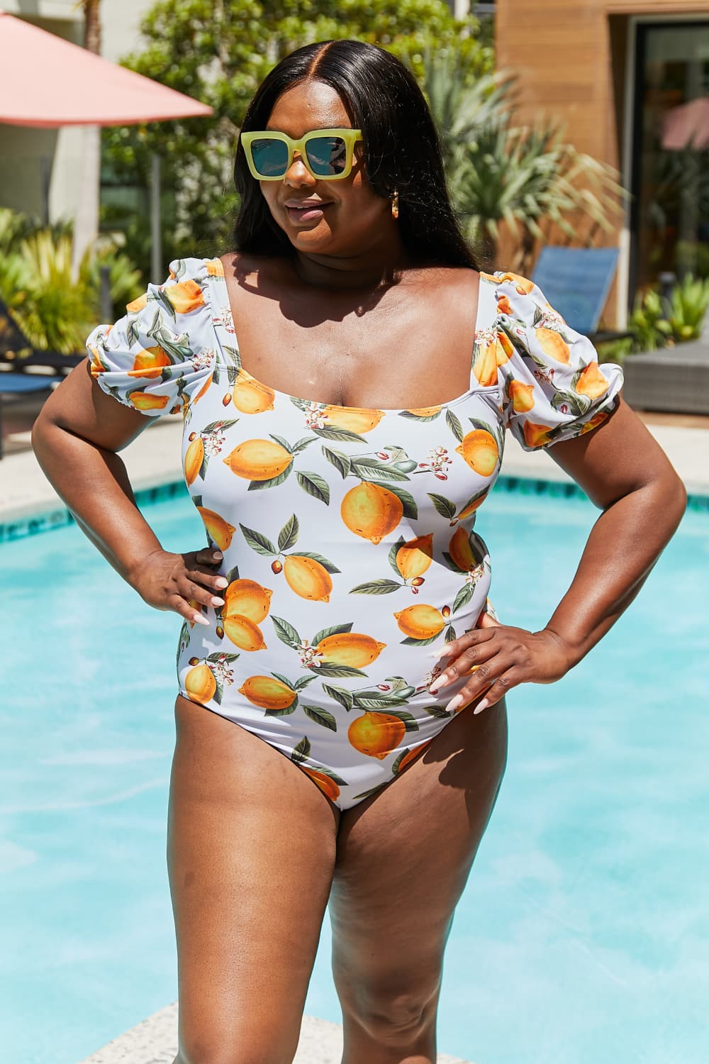 Salty Air One-Piece in Citrus Orange Marina West Swim Full Size