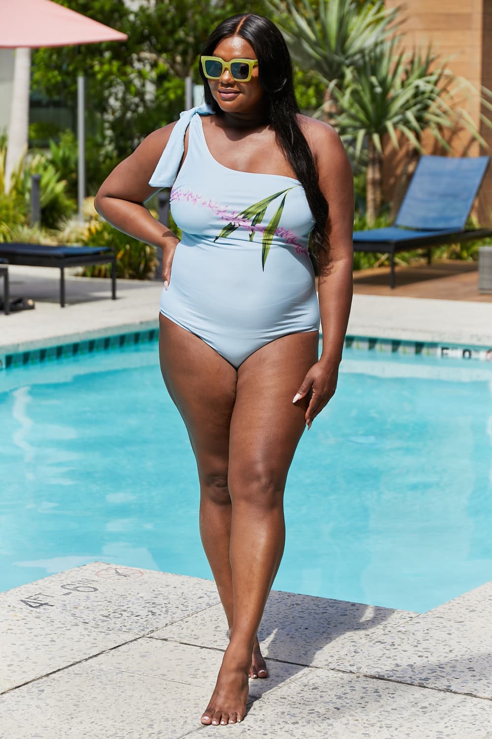 Vacay Mode Swimsuit in Pastel Blue Marina West Swim Full Size