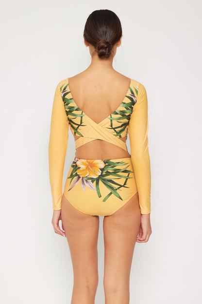 Cool Down Long Sleeve One-Piece Swimsuit Marina West Swim