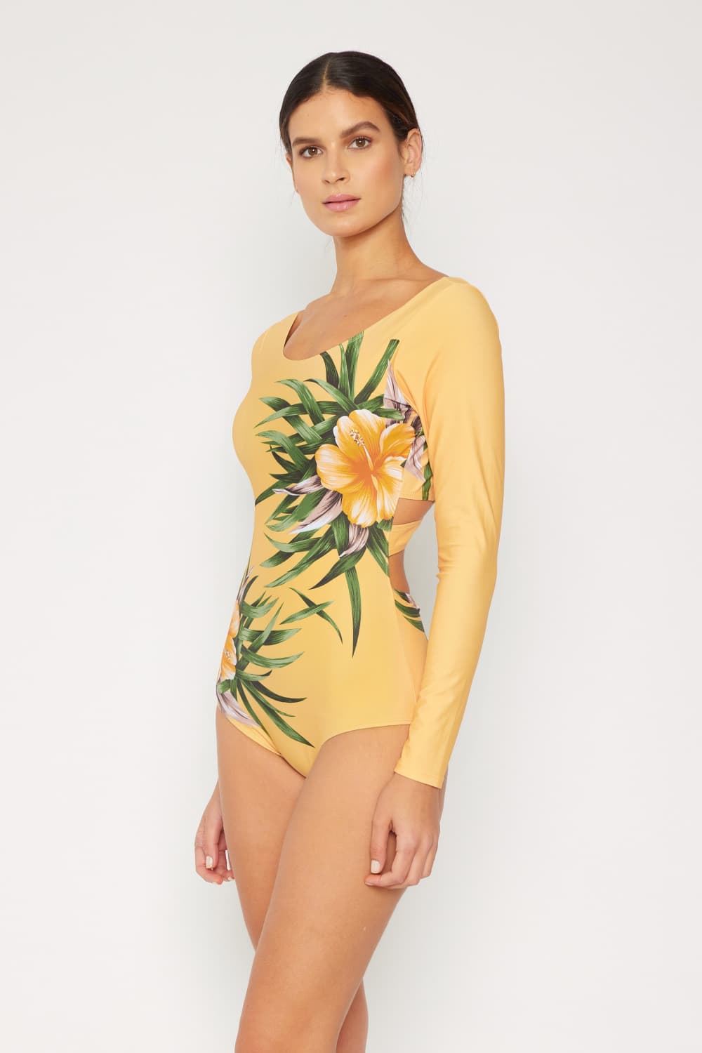 Cool Down Long Sleeve One-Piece Swimsuit Marina West Swim