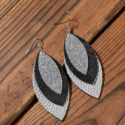 Leather Drop Earrings