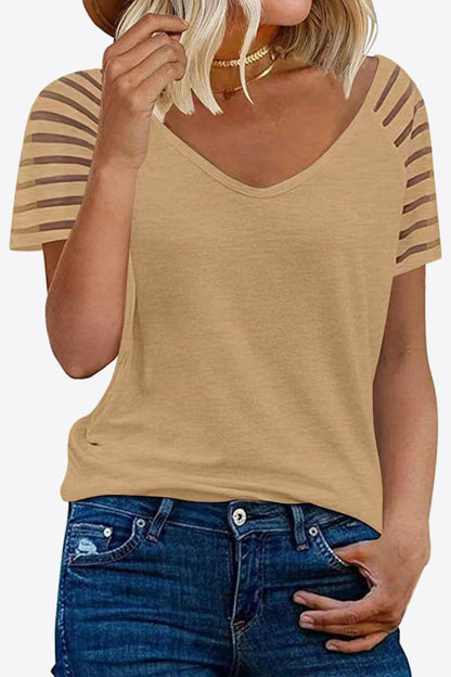 V-Neck Raglan Sleeve Top