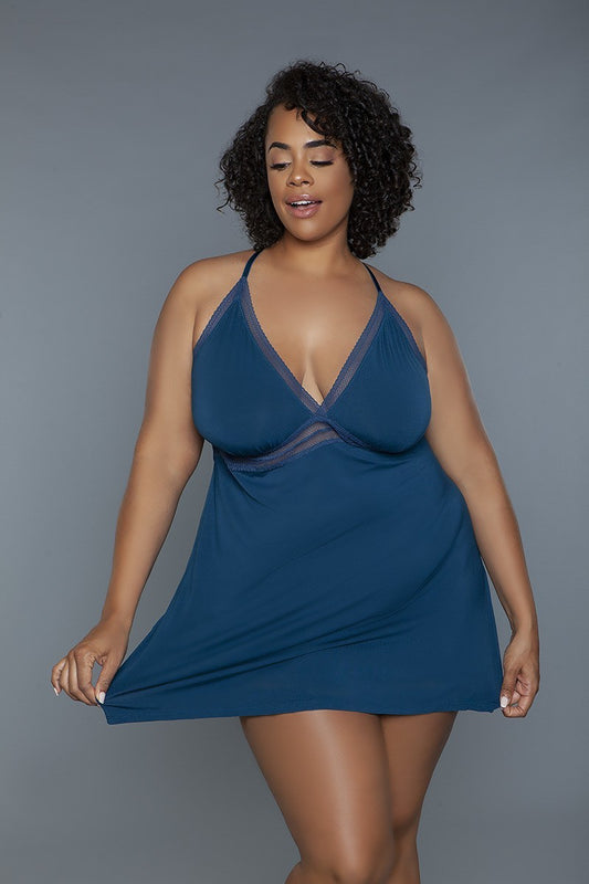 Mini-length Babydoll Plus Size