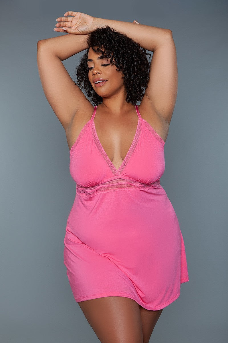 Mini-length Babydoll Plus Size