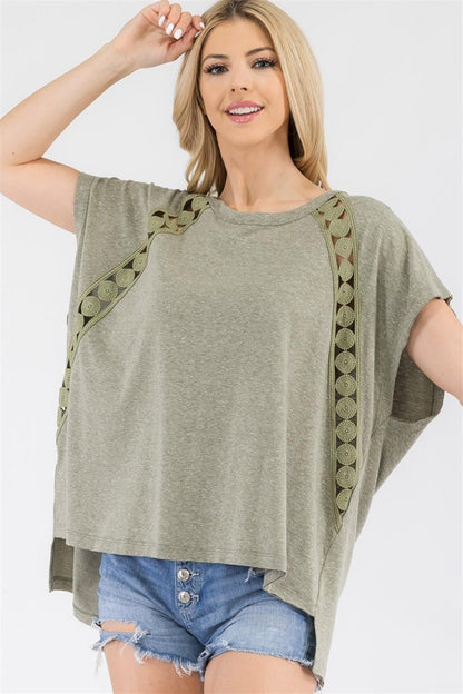 Light Green Subtle Details Top