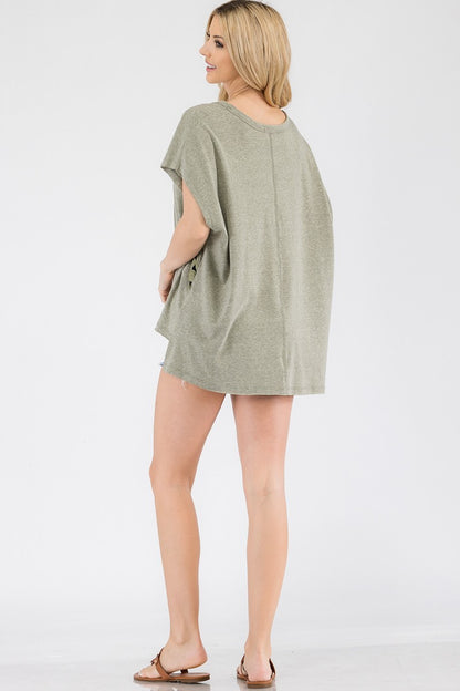 Light Green Subtle Details Top