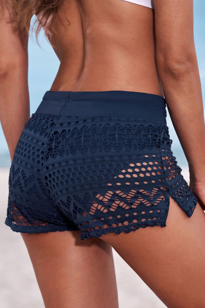 Drawstring Waist Swim Shorts Full Size