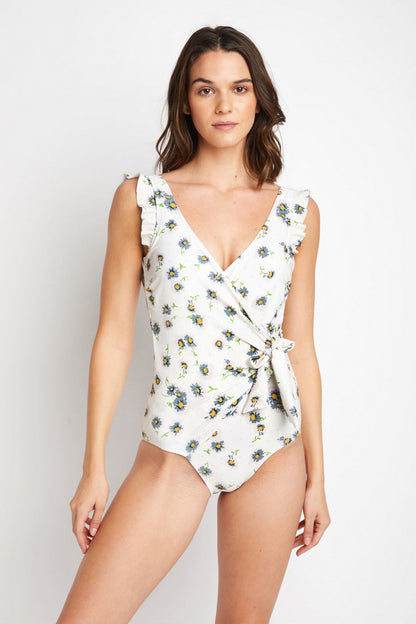 Float On in Daisy Cream Marina West Swim