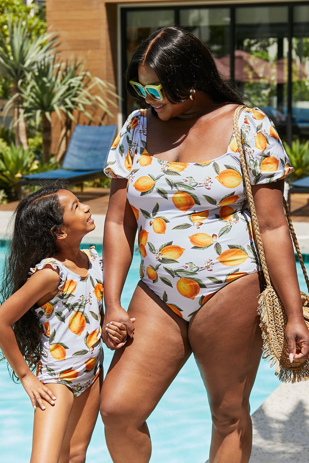 Salty Air One-Piece in Citrus Orange Marina West Swim