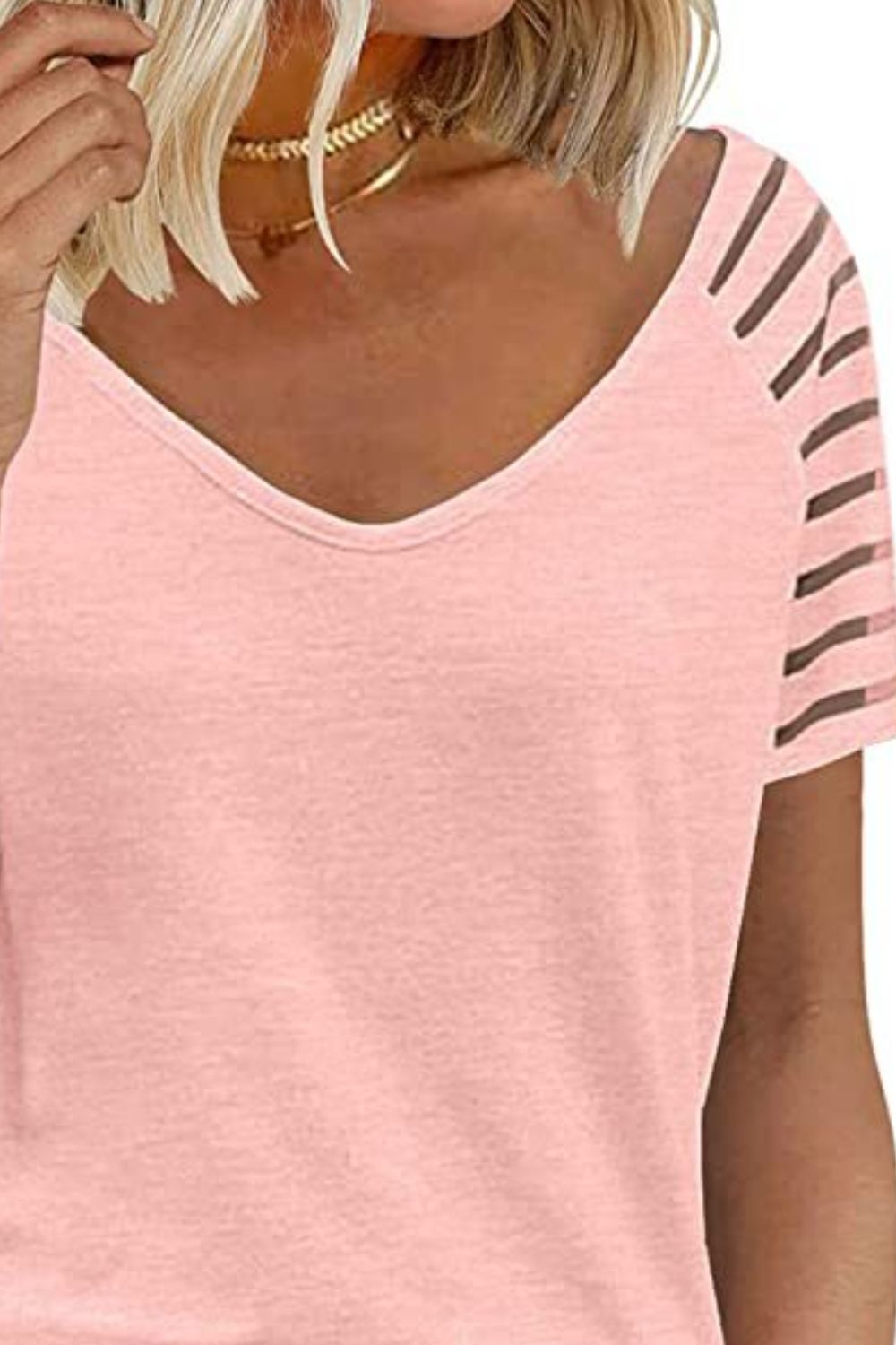 V-Neck Raglan Sleeve Top