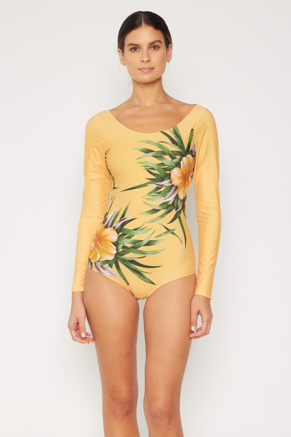 Cool Down Long Sleeve One-Piece Swimsuit Marina West Swim